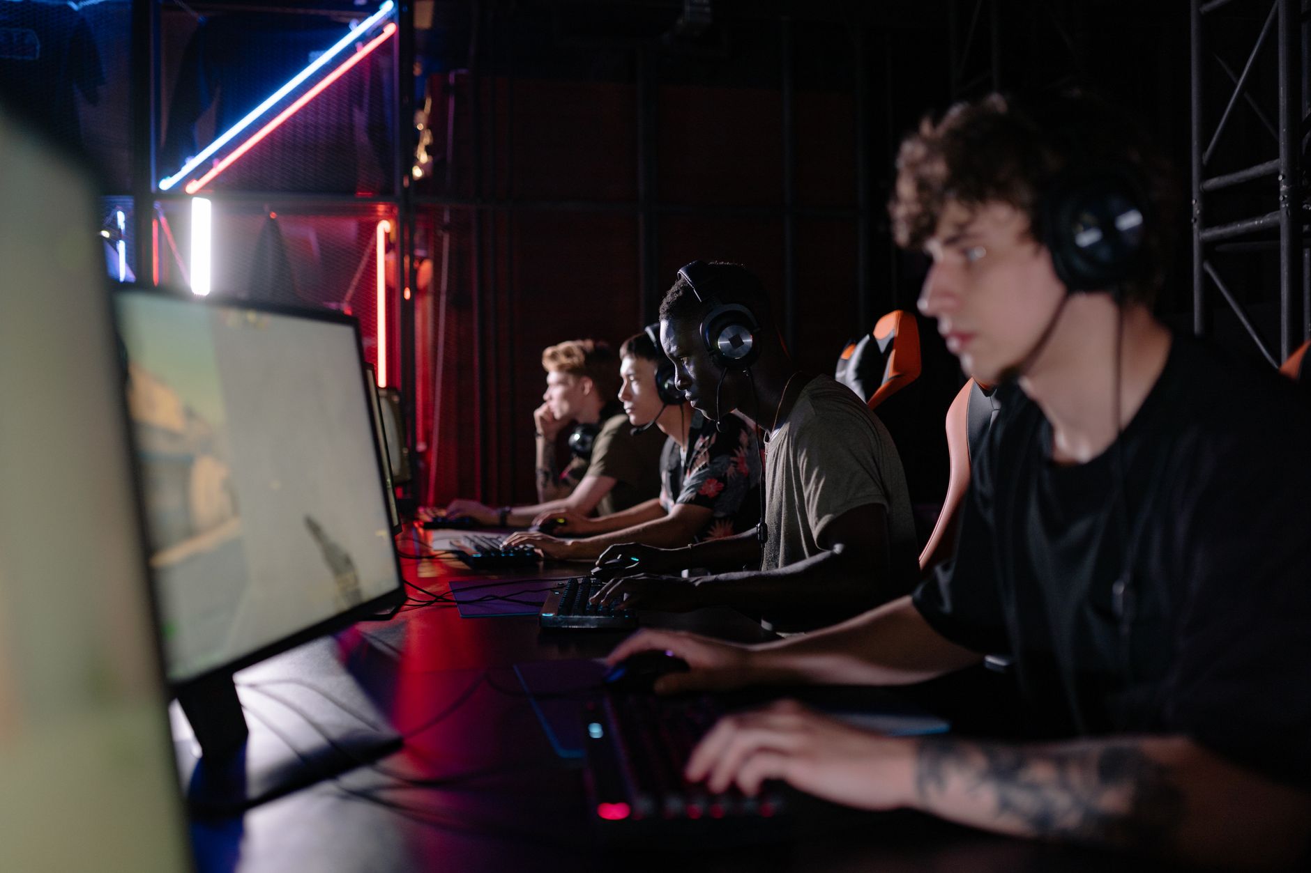 Esports tournament arena lights
